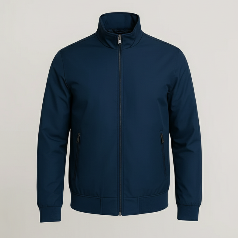 Men's Lightweight Bomber Jacket - Casual Zippered