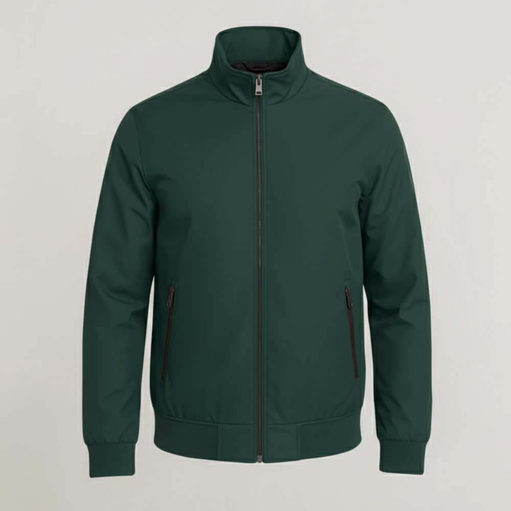 Men's Lightweight Bomber Jacket - Casual Zippered