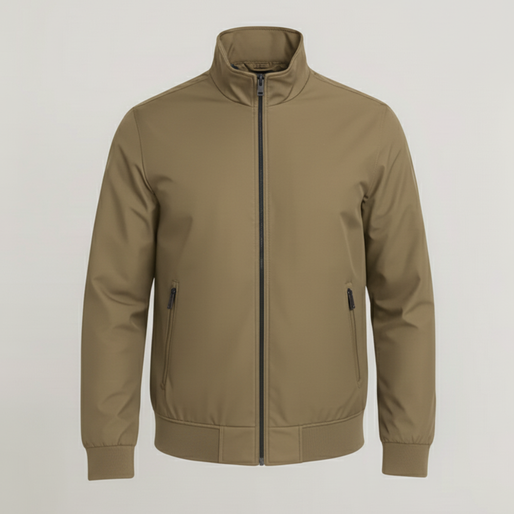 Men's Lightweight Bomber Jacket - Casual Zippered
