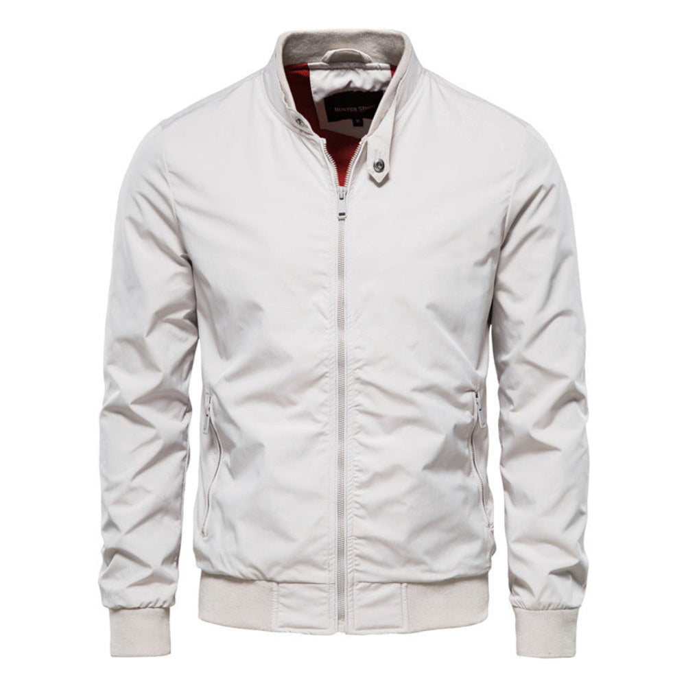 Men's Lightweight Bomber Jacket - Long Sleeve Windbreaker