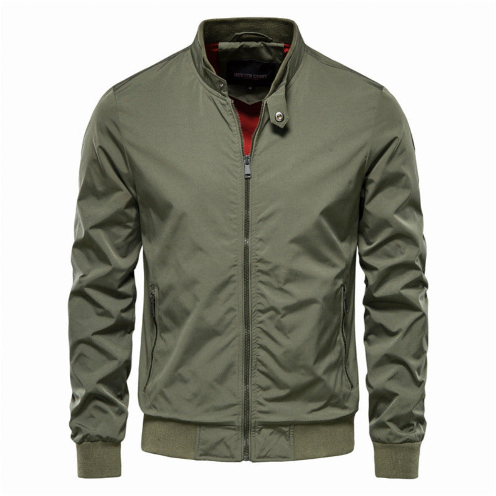 Men's Lightweight Bomber Jacket - Long Sleeve Windbreaker