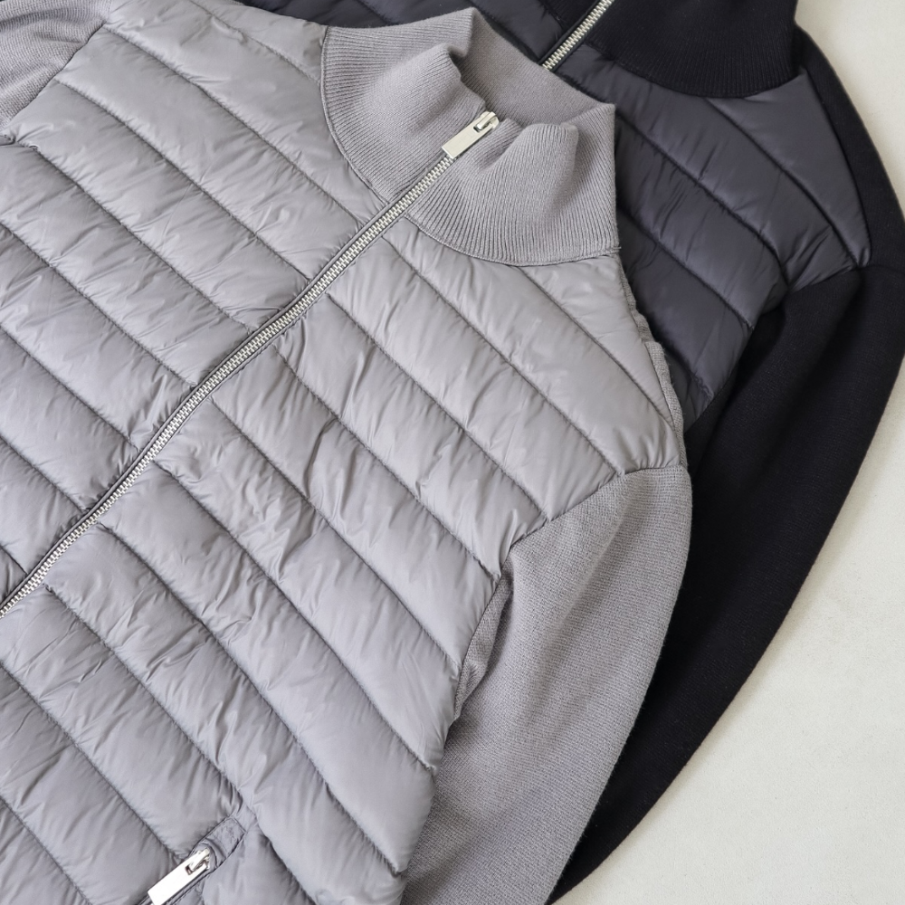 Men's Lightweight Puffer Bomber Jacket – Quilted Zip-Up