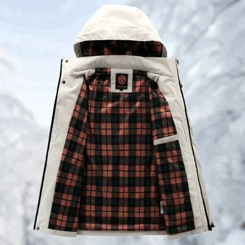 Men's Puffer Snow Jacket - Long Parka Windbreaker