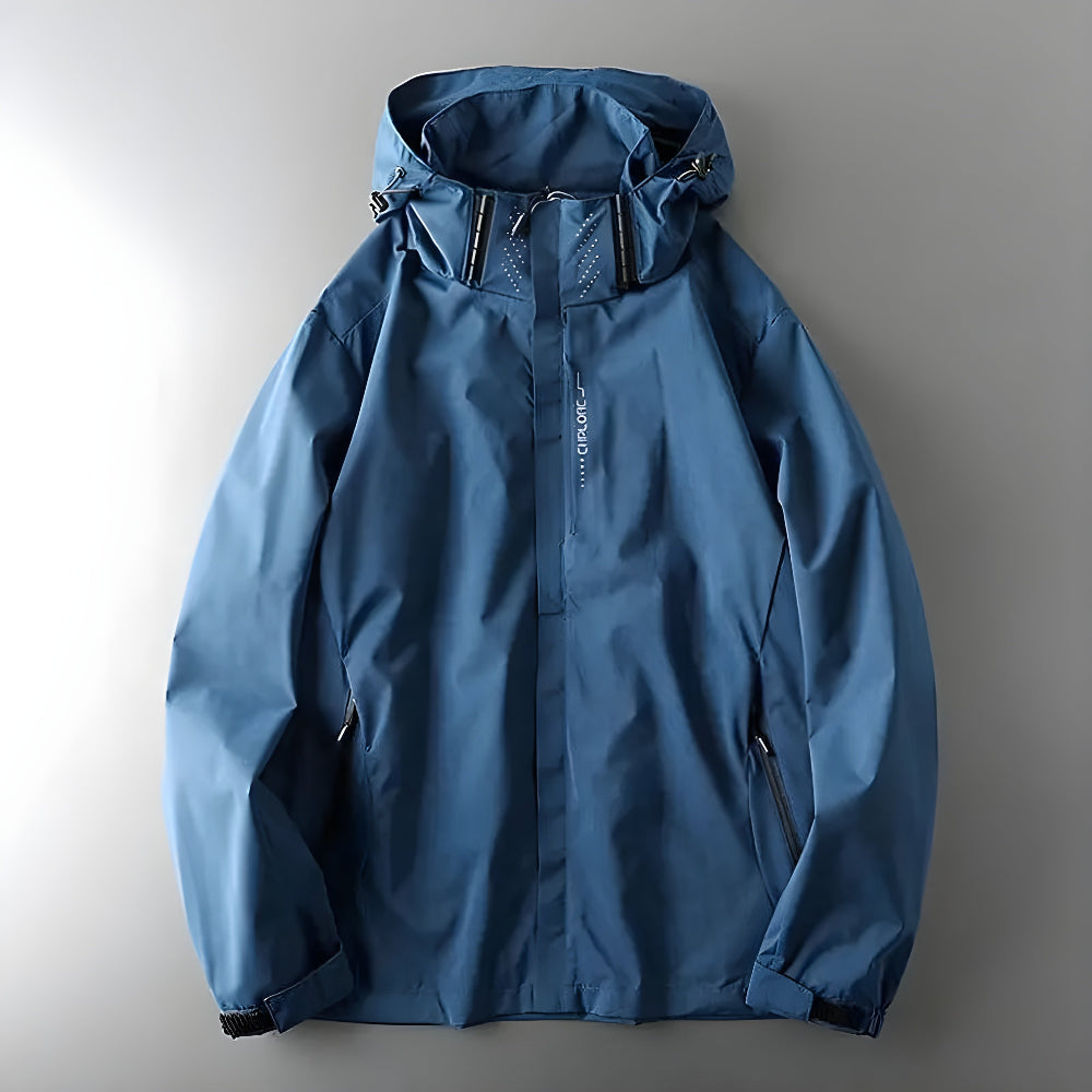 Men's Waterproof Lightweight Windbreaker Jacket – Hooded Breathable