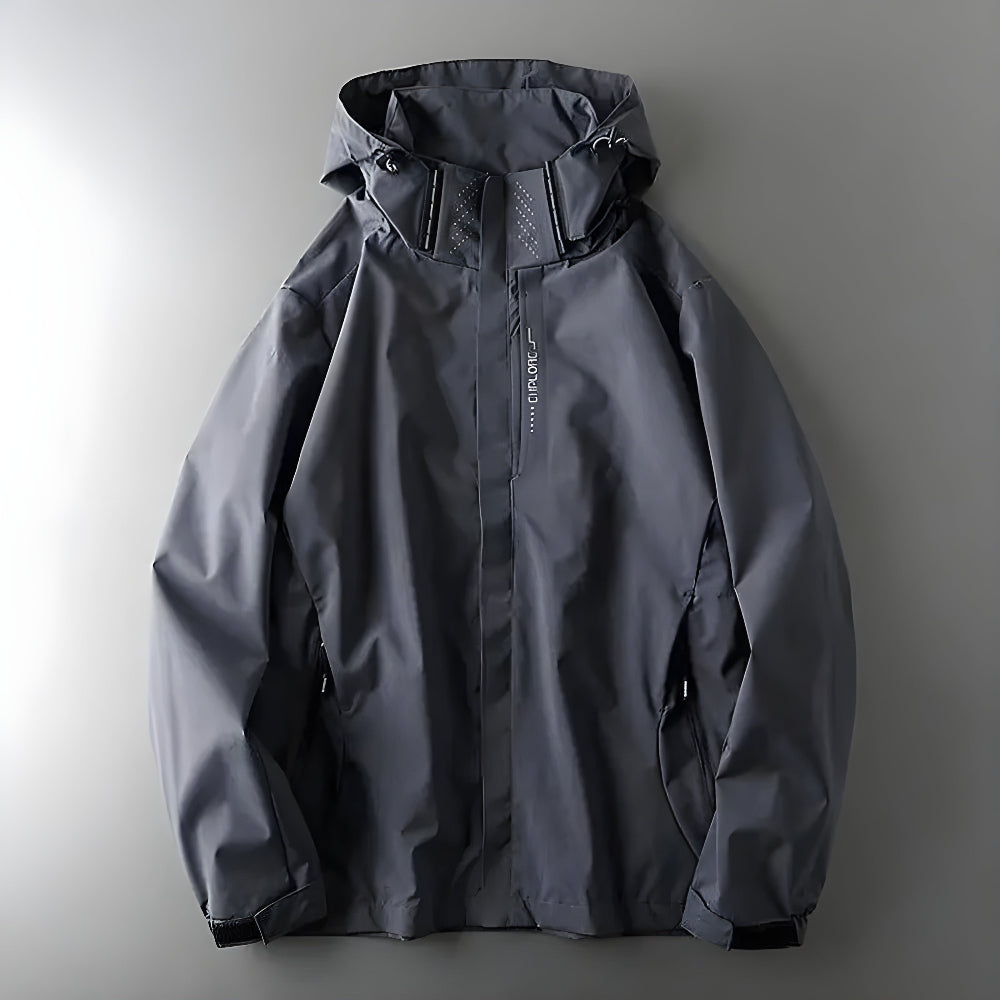 Men's Waterproof Lightweight Windbreaker Jacket – Hooded Breathable