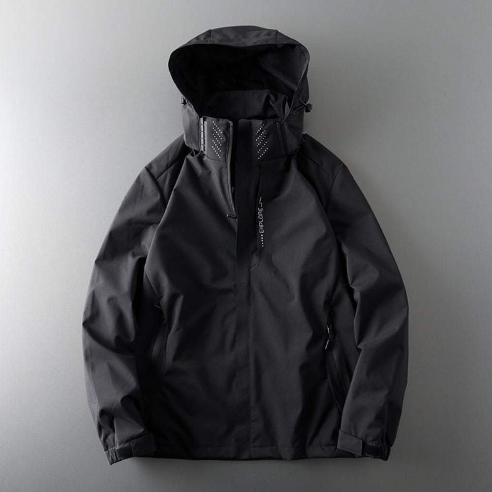 Men's Waterproof Lightweight Windbreaker Jacket – Hooded Breathable