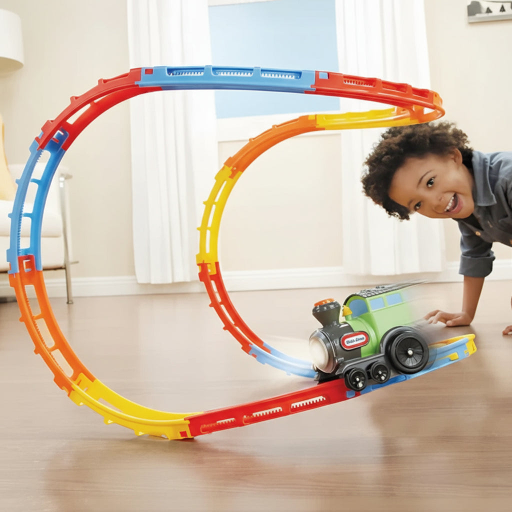 Motorized Train Set Customizable 3D Track Toy for Kids 3+ 3