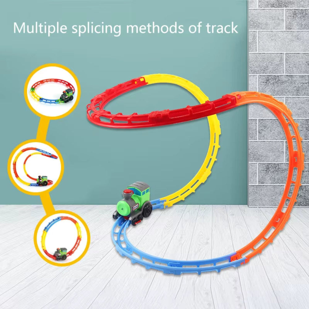 Motorized Train Set Customizable 3D Track Toy for Kids 3+ 5