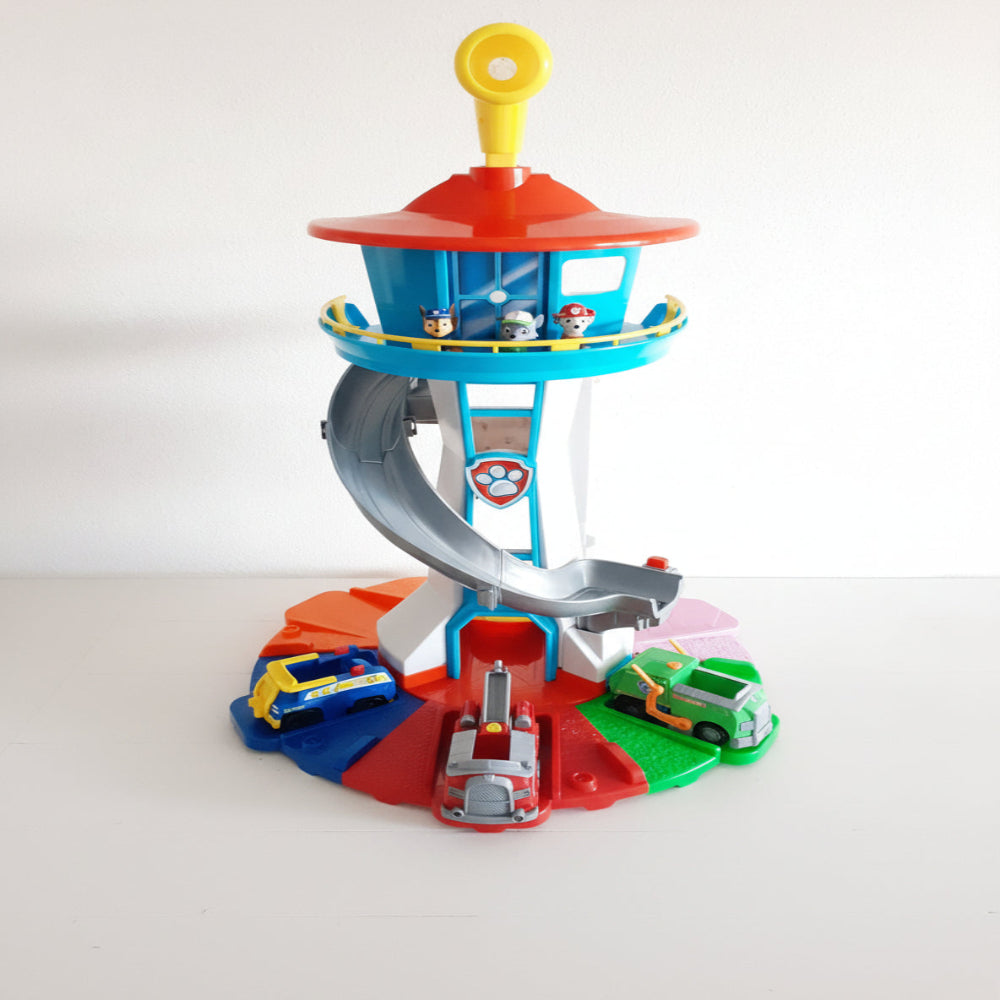 Outdoor Playset Lookout Tower Slide Car Ramp Toy for Kids 1