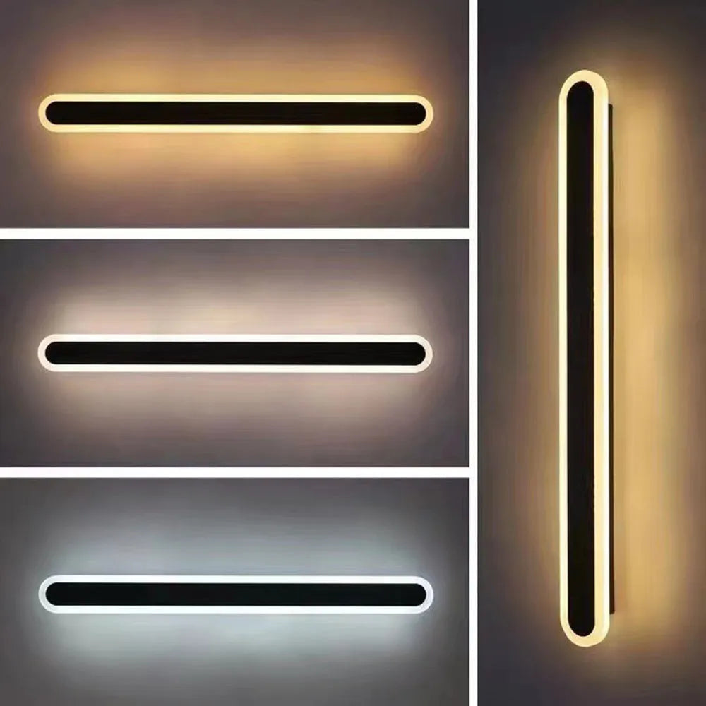 Outdoor Waterproof LED Wall Light Slim Bar Modern Design 6