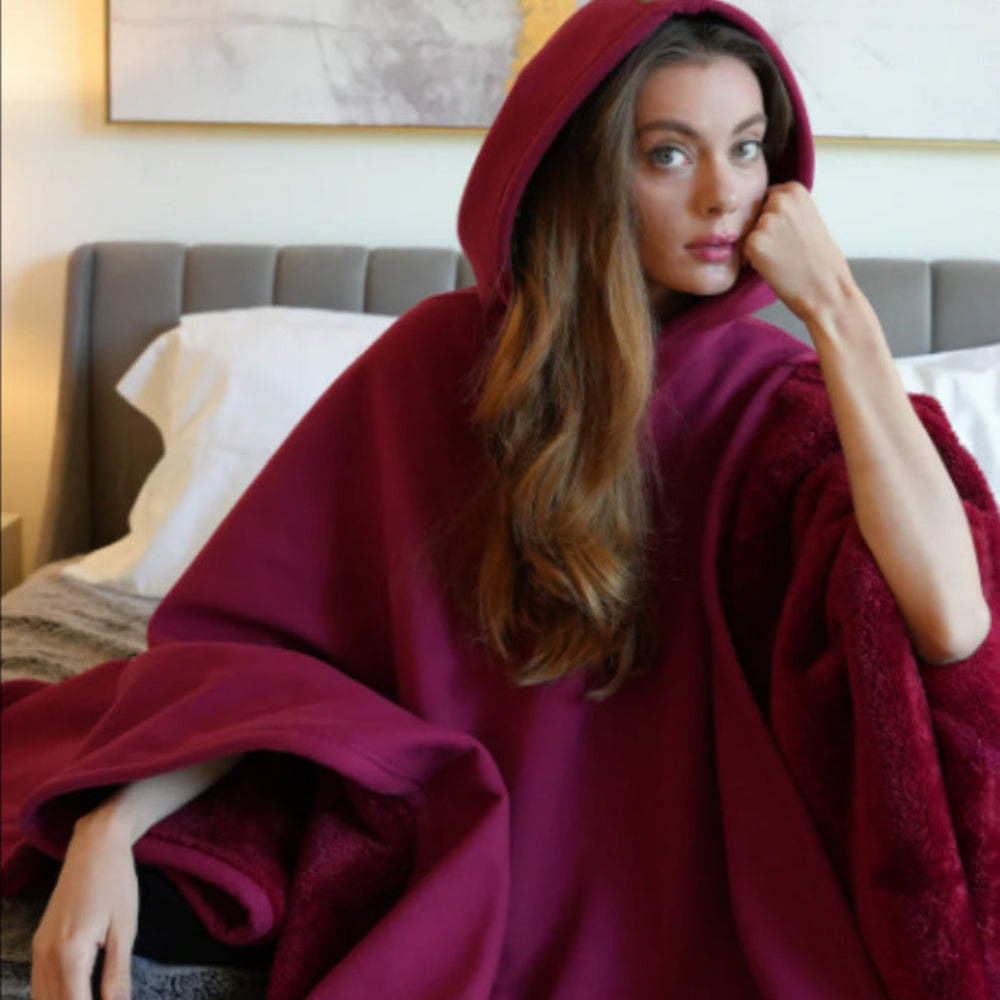 Oversized Hoodie Blanket Soft Cozy Wearable Comfort for Relaxation 3