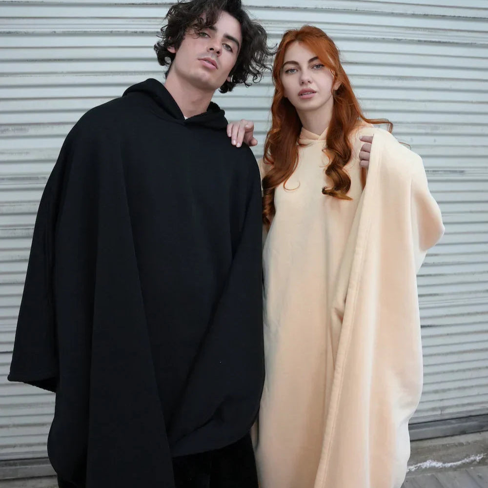 Oversized Hoodie Blanket Soft Cozy Wearable Comfort for Relaxation 7