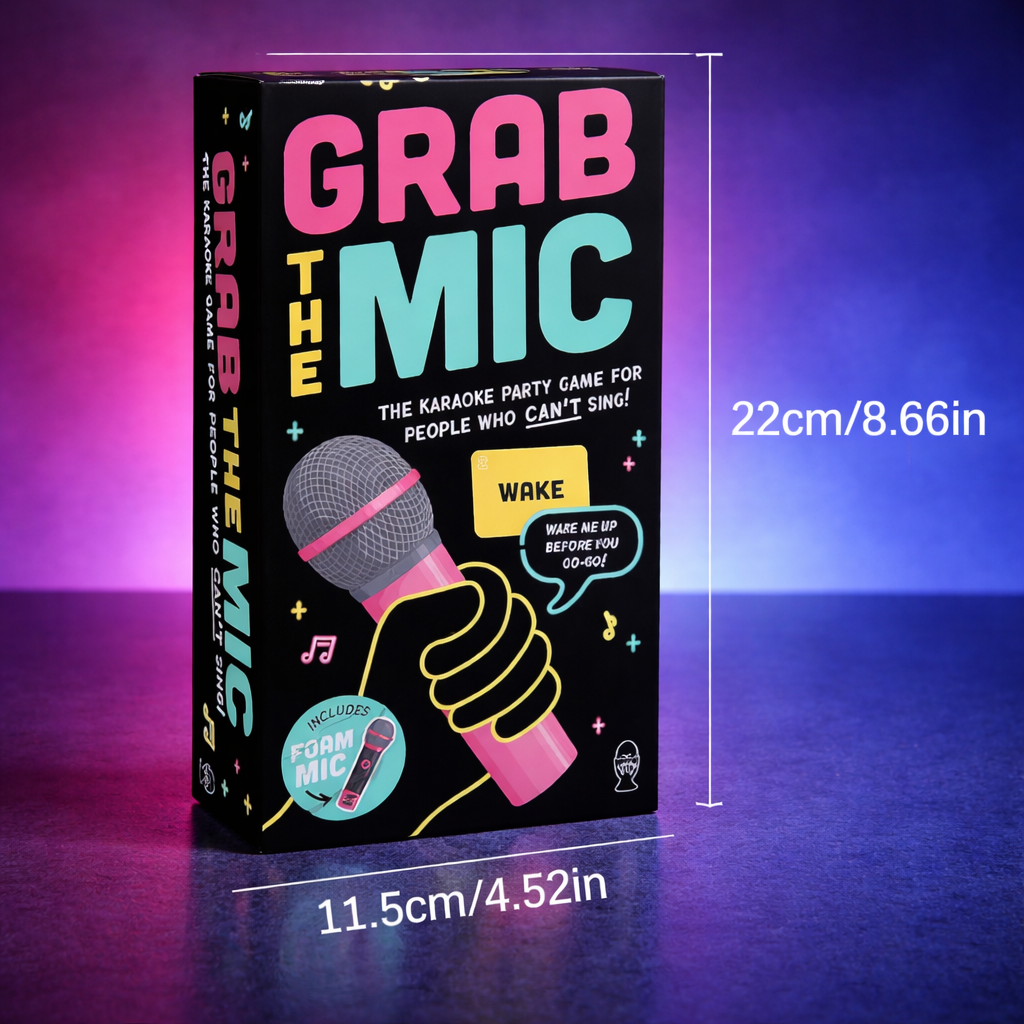 Party Game Karaoke Card Game Foam Microphone