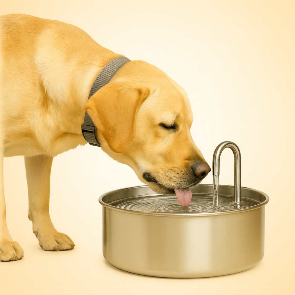 Pet Water Fountain Stainless Steel 8L Filtration Anti Bacterial Bowl
