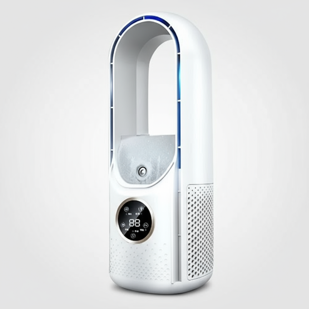 Portable Air Conditioner Blade-Less Quiet Cooling Unit for Home Office 0