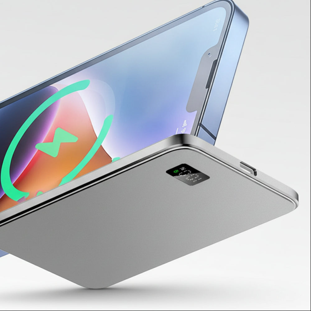 Portable Power Bank Magnetic Wireless Charger Ultra-Thin Fast Charging 3