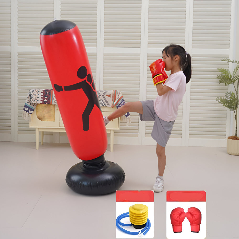 Punching Bag Kids Inflatable PVC Boxing Toy Safe Training