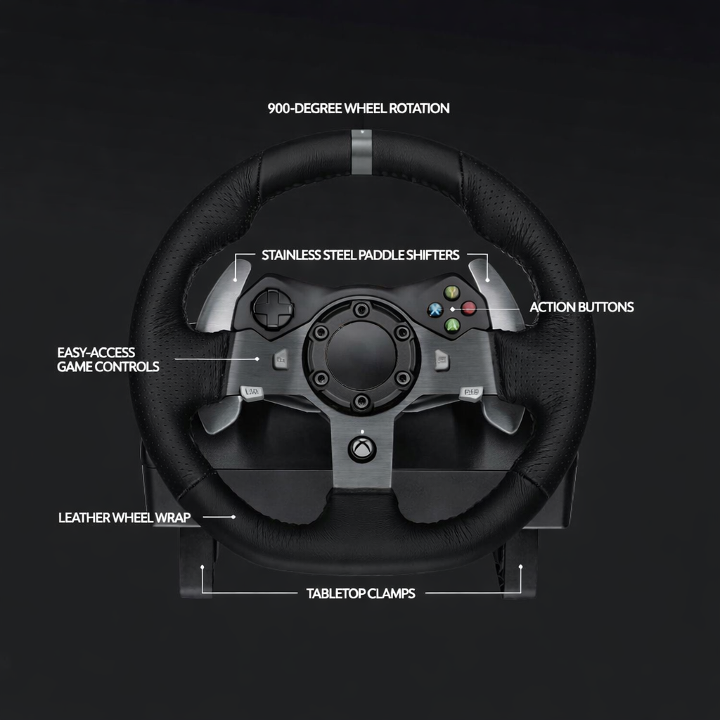Racing Wheel Controller Force Feedback Steering Wheel Pedals
