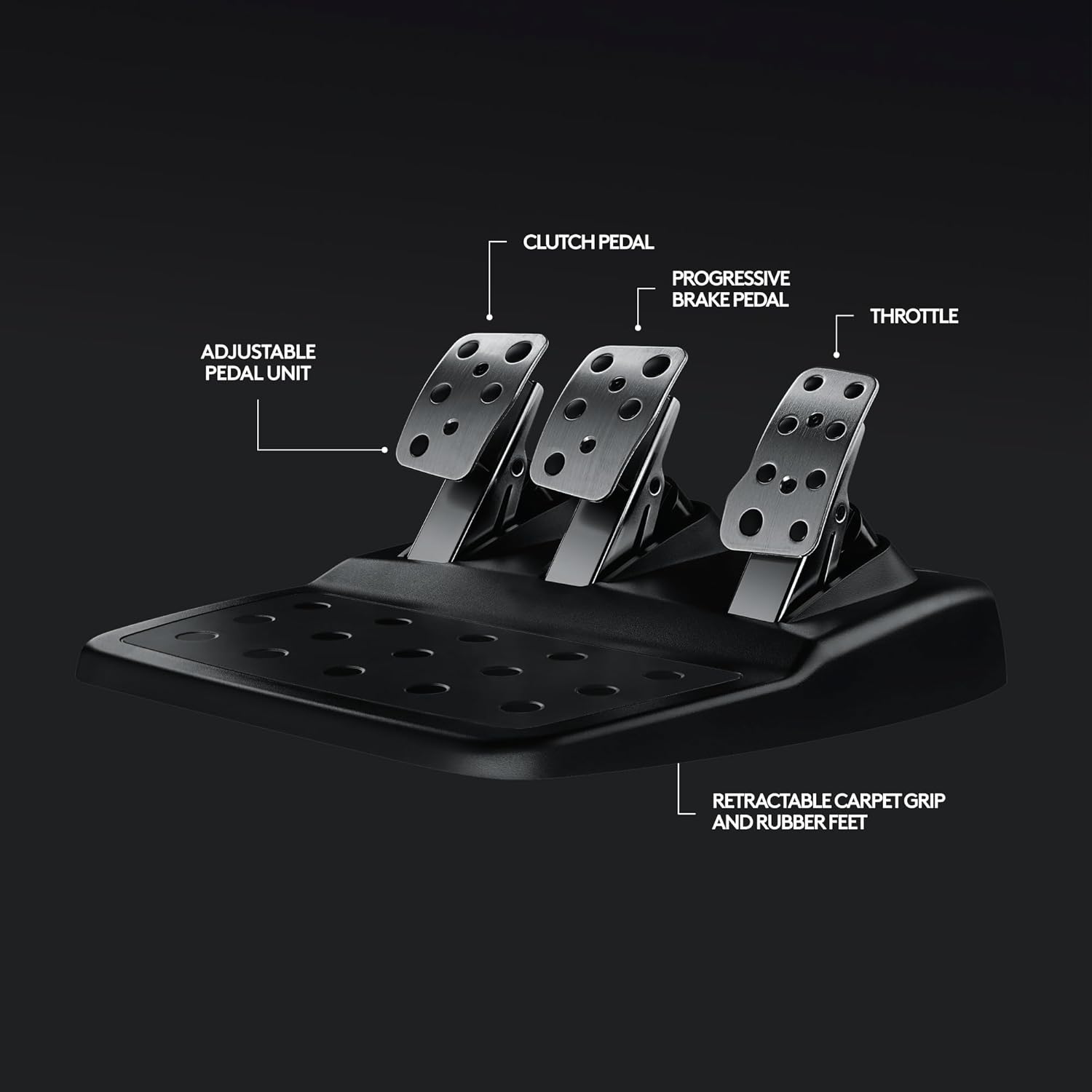 Racing Wheel Controller Force Feedback Steering Wheel Pedals
