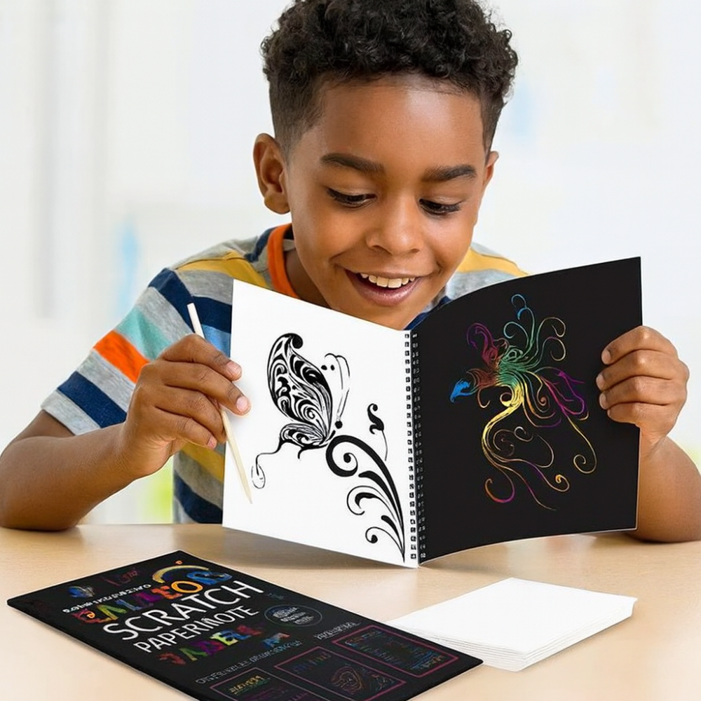 Rainbows Magical Scratch Paper Wooden Pencil
