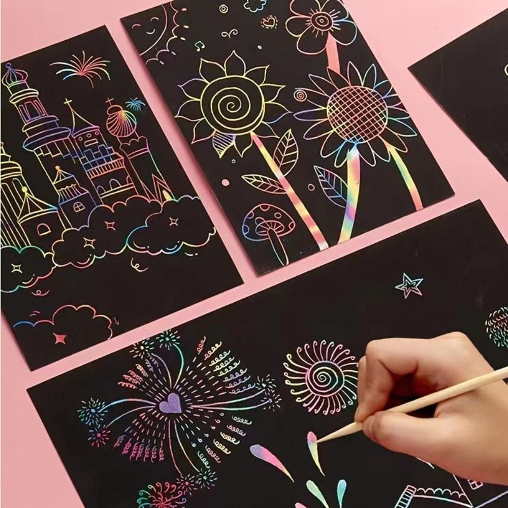 Rainbows Magical Scratch Paper Wooden Pencil