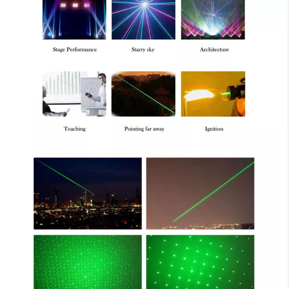 Rechargeable Green Laser Pointer Long Range Presentation Tool 7