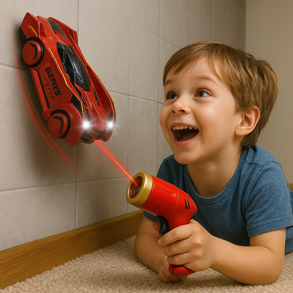 Remote Control Wall Climbing Car Laser Pointer LED Lights