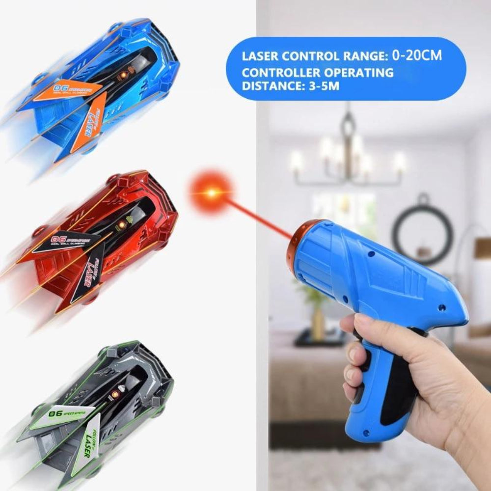Remote Control Wall Climbing Car Laser Pointer LED Lights