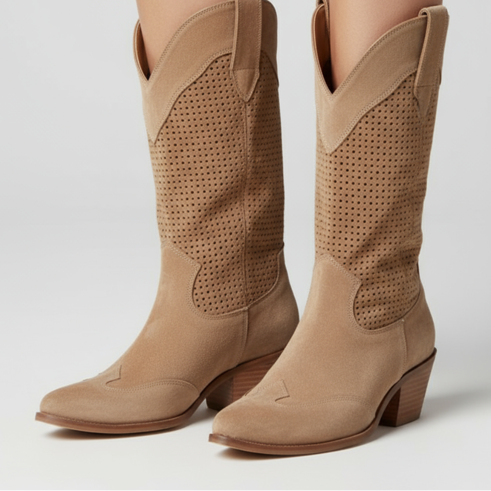 Women Cowgirl Knee High Boots - Western Cowboy Style