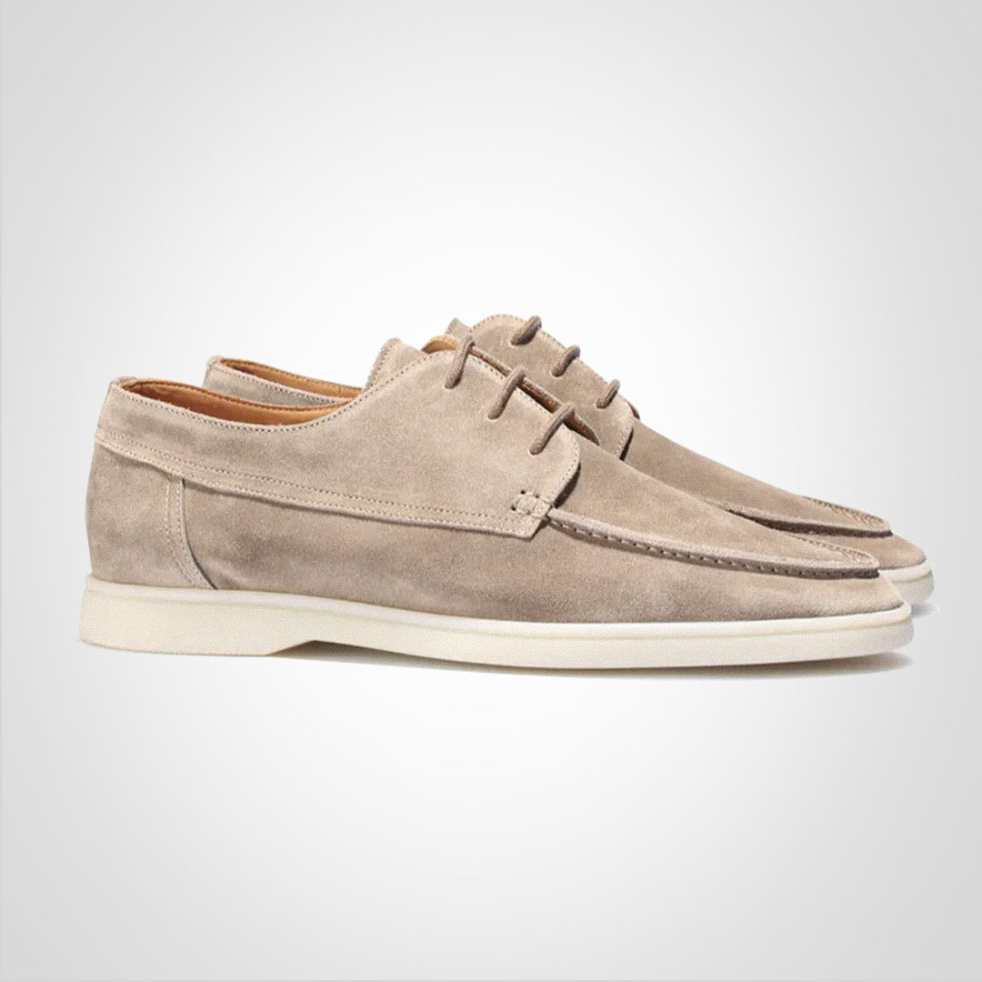 Men’s Suede Lace-Up Loafers | Barefoot Comfort Shoes