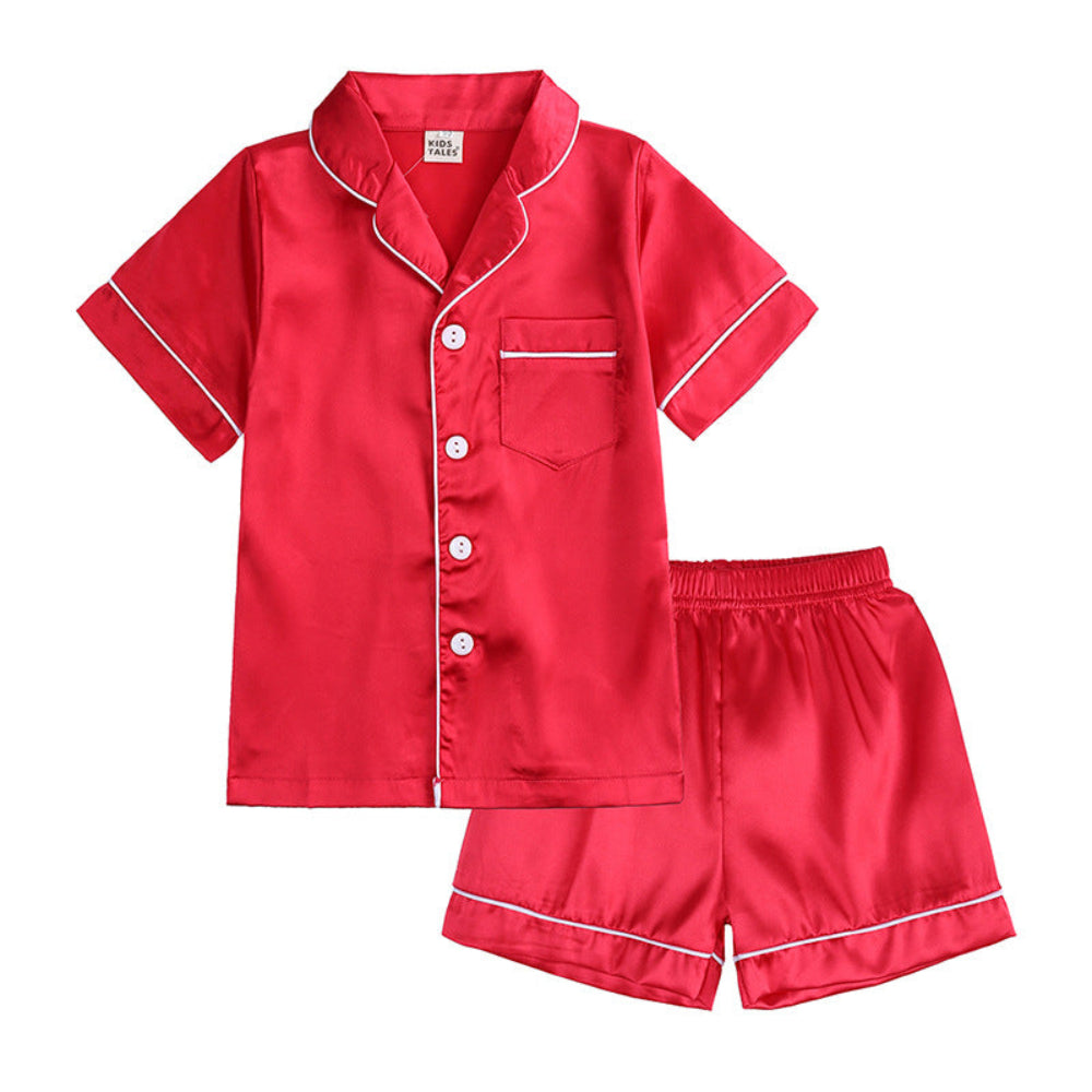Silk Kids Pajama Set Pure Mulberry Comfort