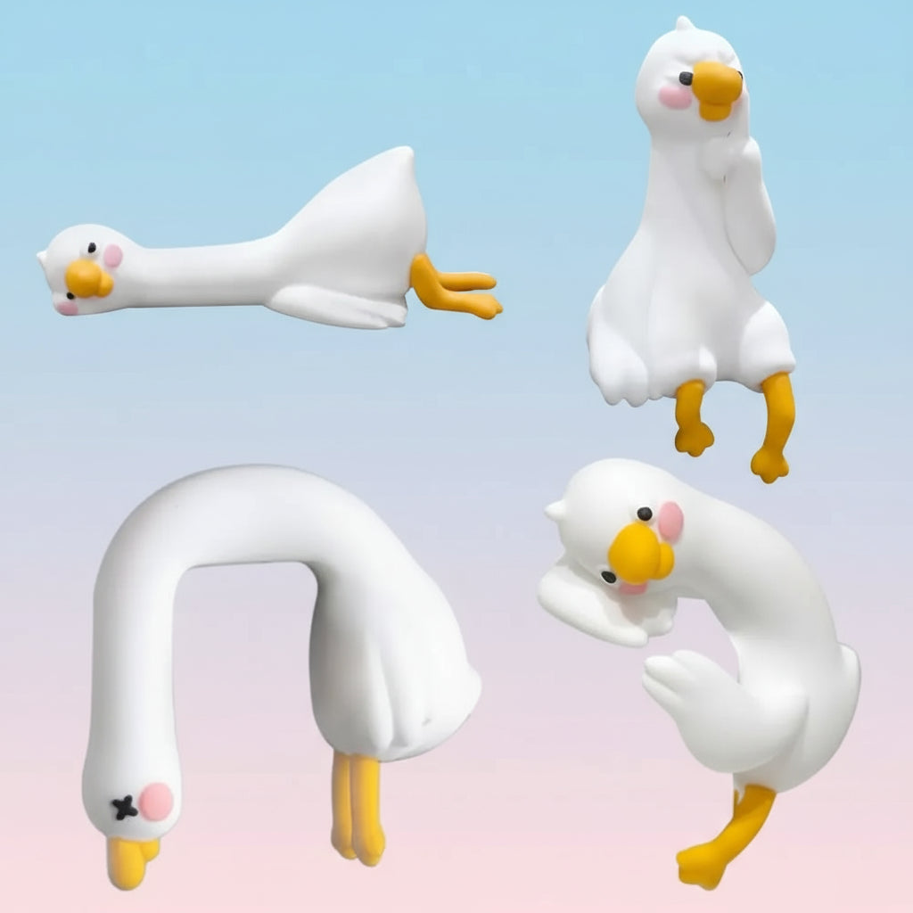 Gift Duck Ornament Cute Resin Cartoon Desk Decoration Figurine