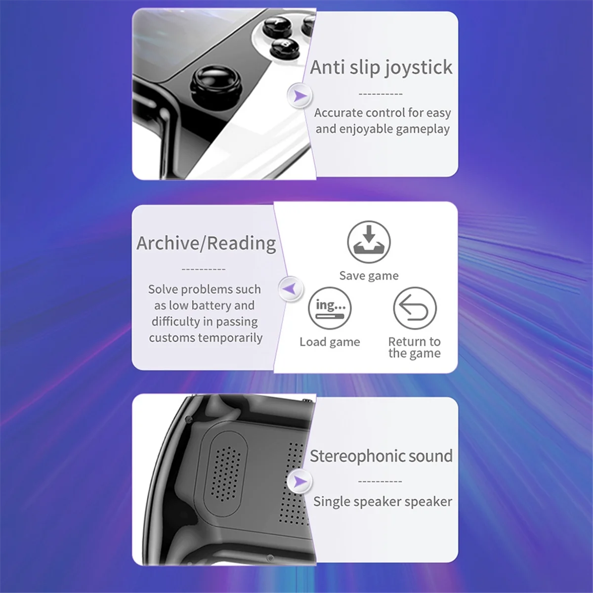 Christmas Gifts Handheld Game Console 5.5 Inch HD Portable Player