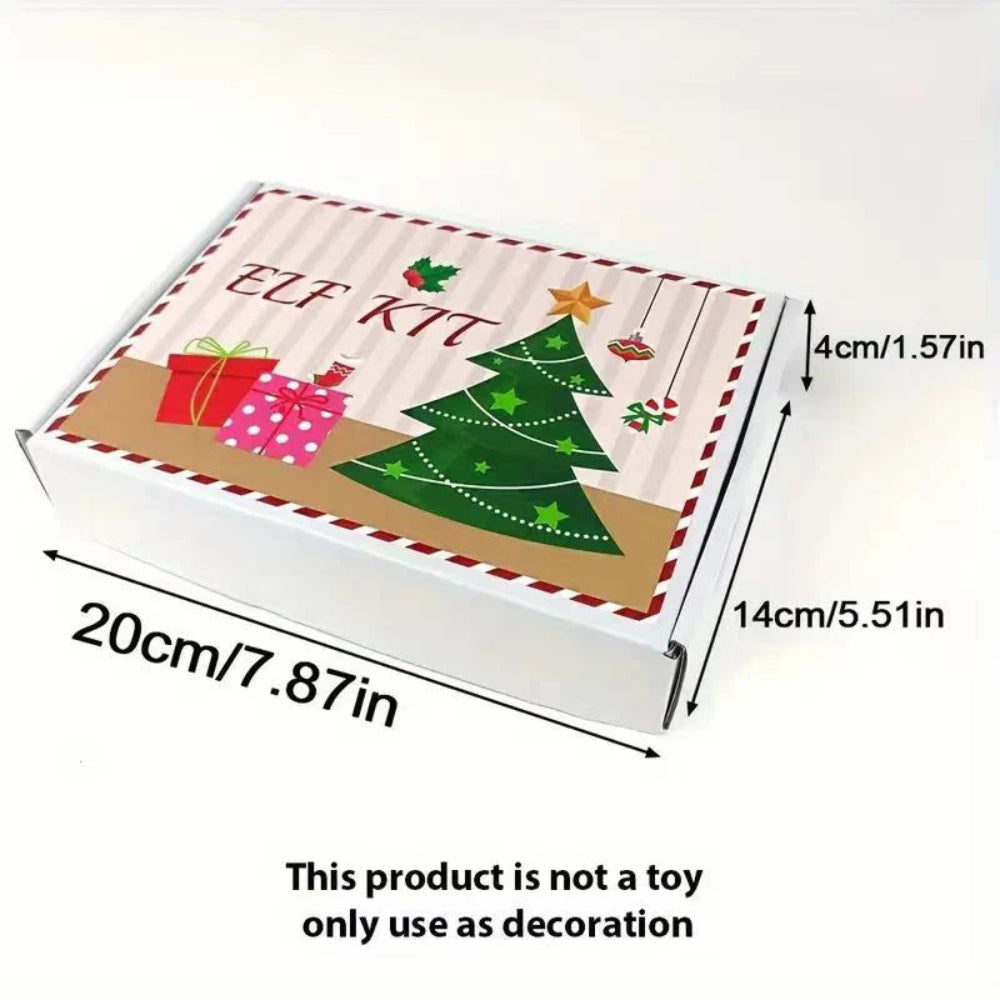 Christmas Advent Calendar Elf Kit 27 Days Gift Set for Kids and Family