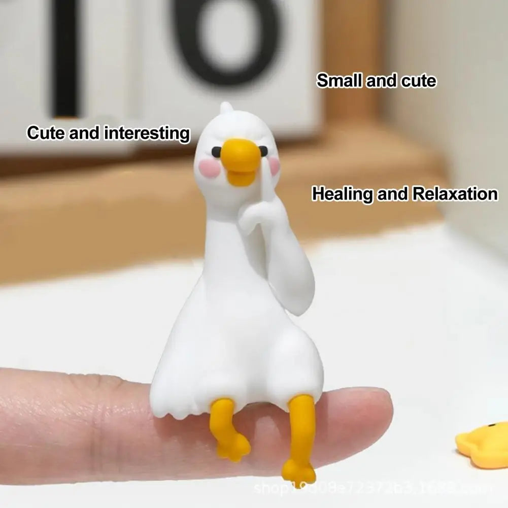 Gift Duck Ornament Cute Resin Cartoon Desk Decoration Figurine
