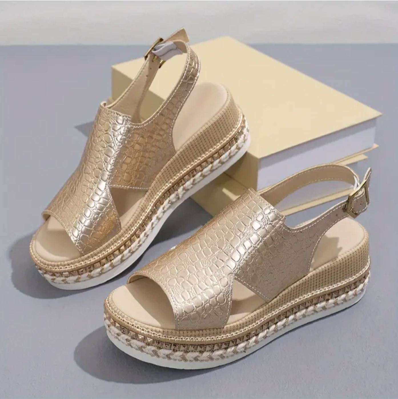 Women’s Platform Espadrille Sandals | High Ankle Strap Shoes