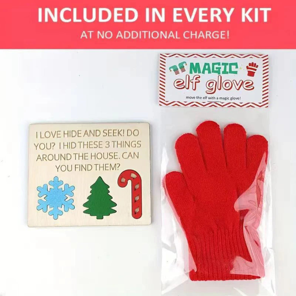 Christmas Advent Calendar Elf Kit 27 Days Gift Set for Kids and Family