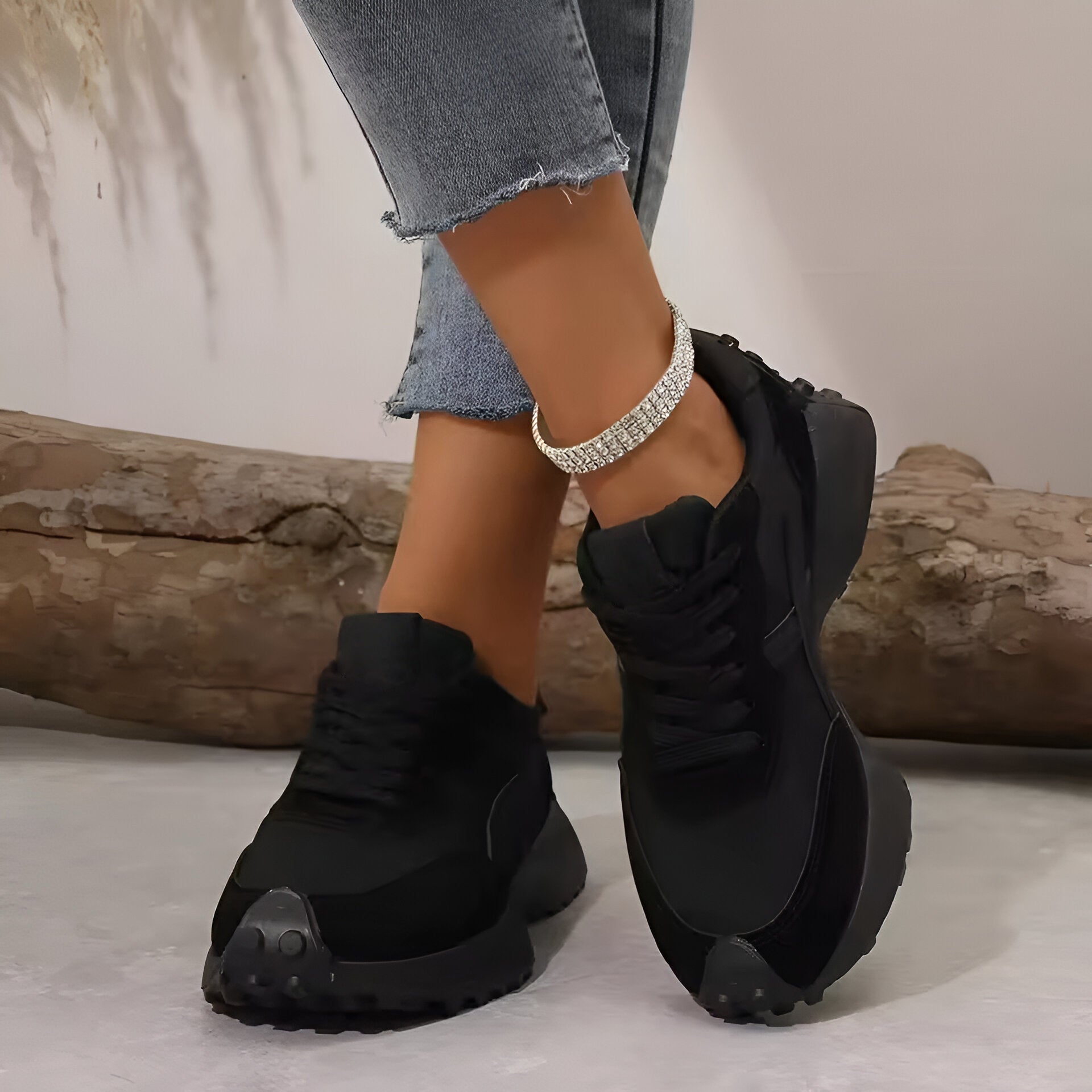 Women’s Running Platform Sneakers | Arch Support Grip