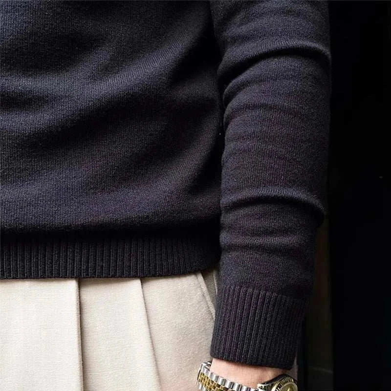 Men’s Knit Zip Sweater | Long Business Casual Jumper