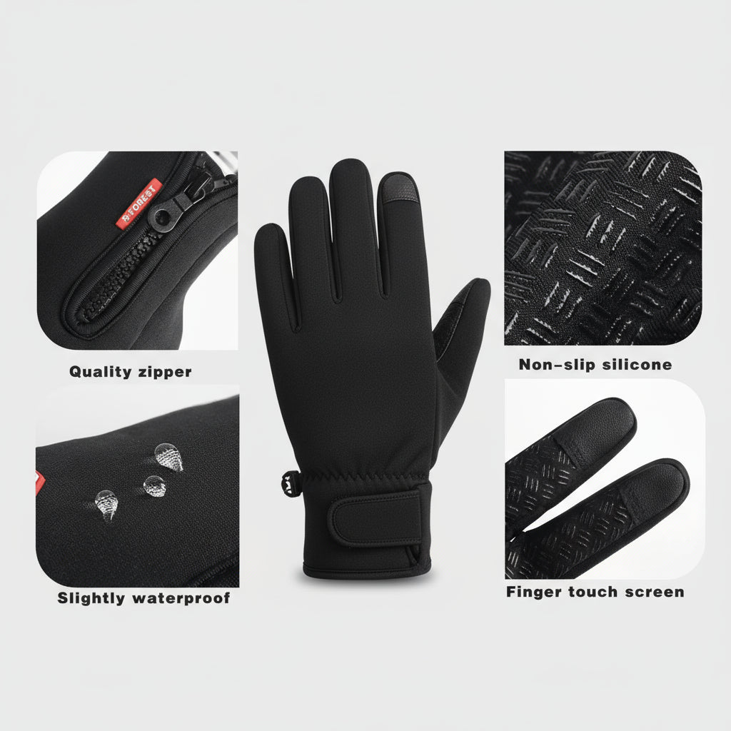 Snow Gloves Waterproof Thermal Touchscreen for Outdoor Activities 5