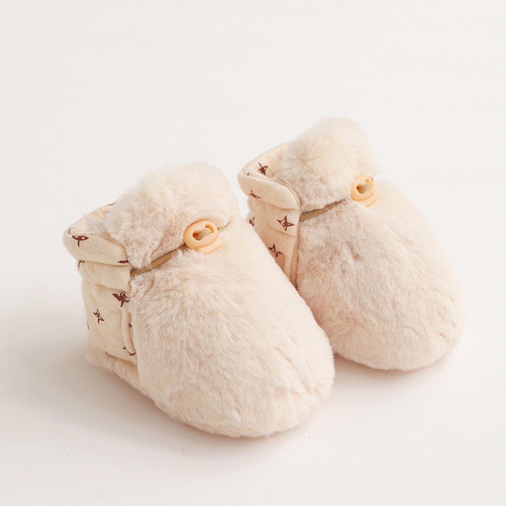 Soft Cotton Plush Toddler Shoes Non-Slip Cartoon Design for Comfort 9
