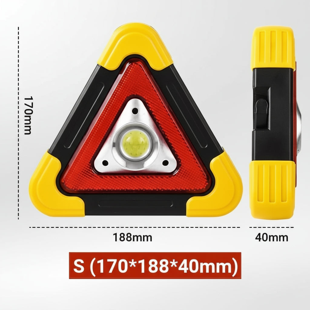 Solar-Powered Emergency Roadside Flasher Light with Power Bank Function 0