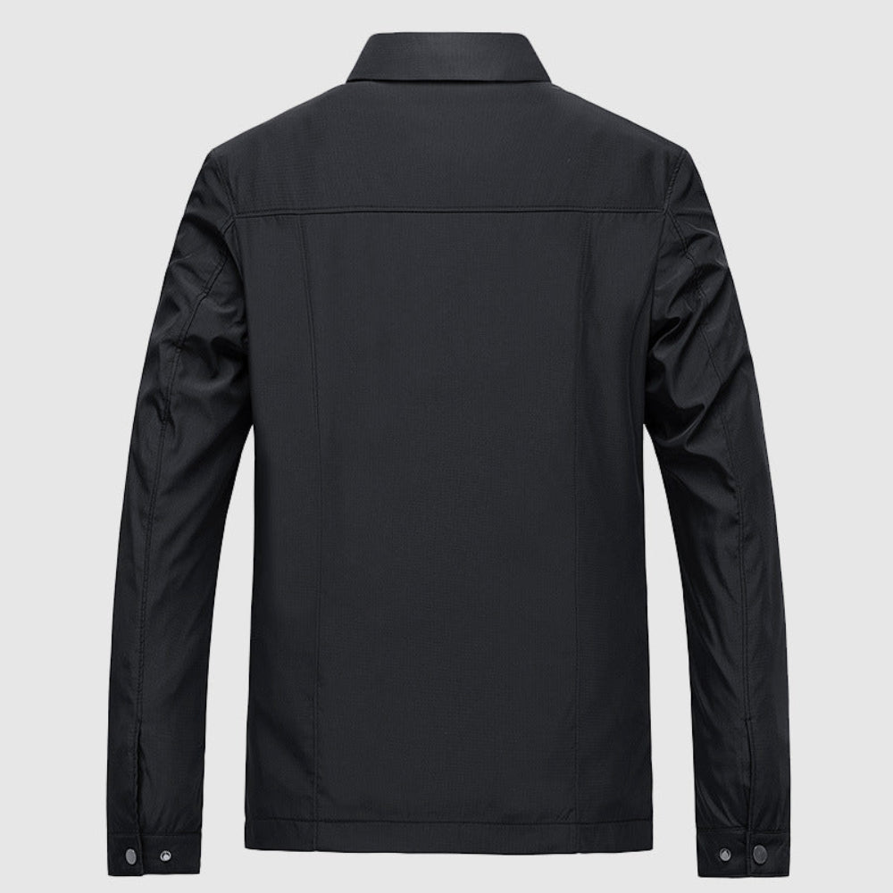 Men's Lightweight Harrington Jacket - Casual Zip-Up