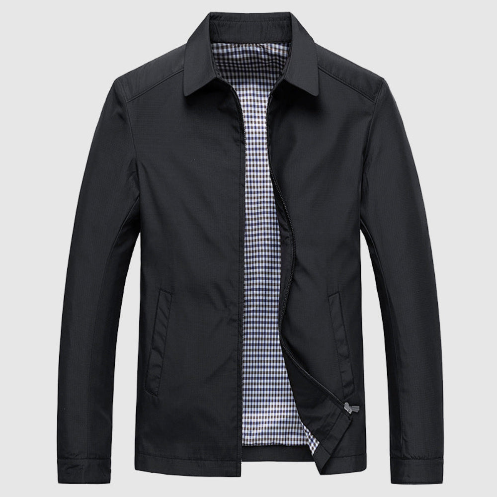 Men's Lightweight Harrington Jacket - Casual Zip-Up
