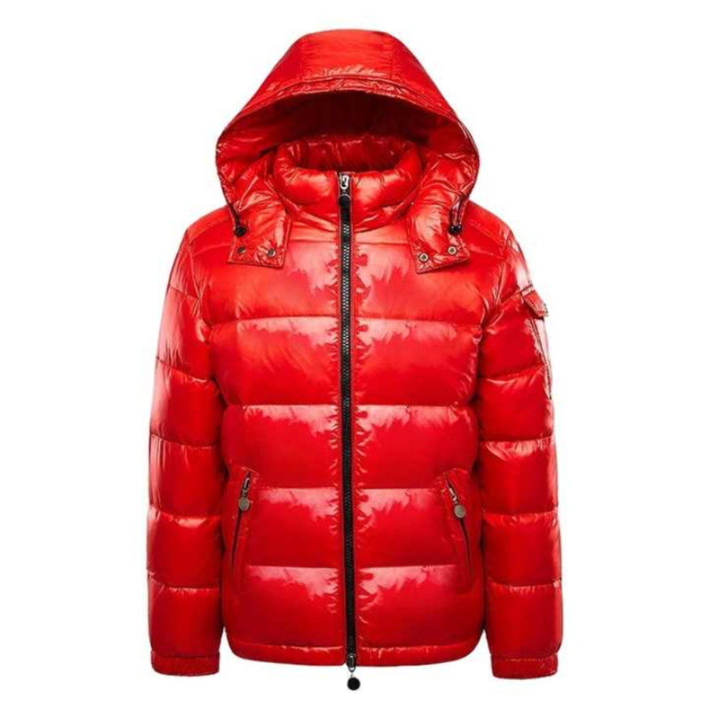 Men's Puffer Jacket Hooded Winter Coat – Long Lightweight