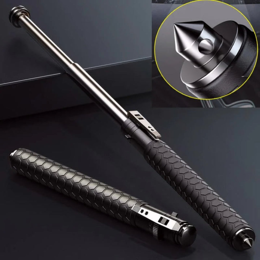Walking Stick Alloy Pop-Up Grip Hiking Mobility Support