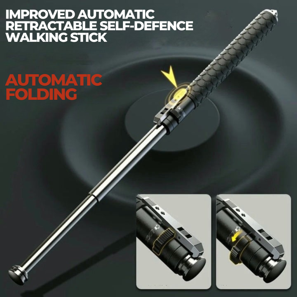 Walking Stick Alloy Pop-Up Grip Hiking Mobility Support