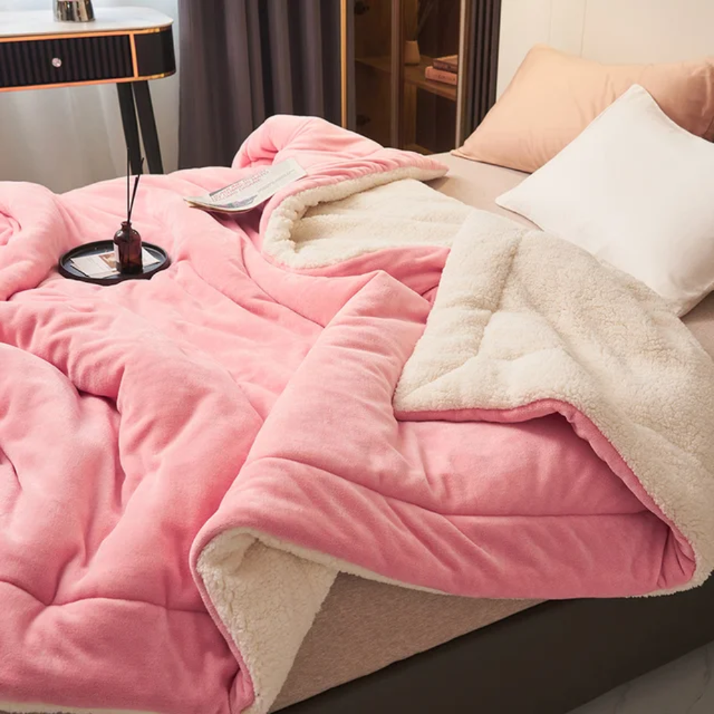 Warm Fleece Blanket Soft Plush Cozy Throw for Bedding 10