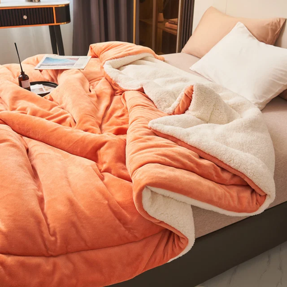 Warm Fleece Blanket Soft Plush Cozy Throw for Bedding 7