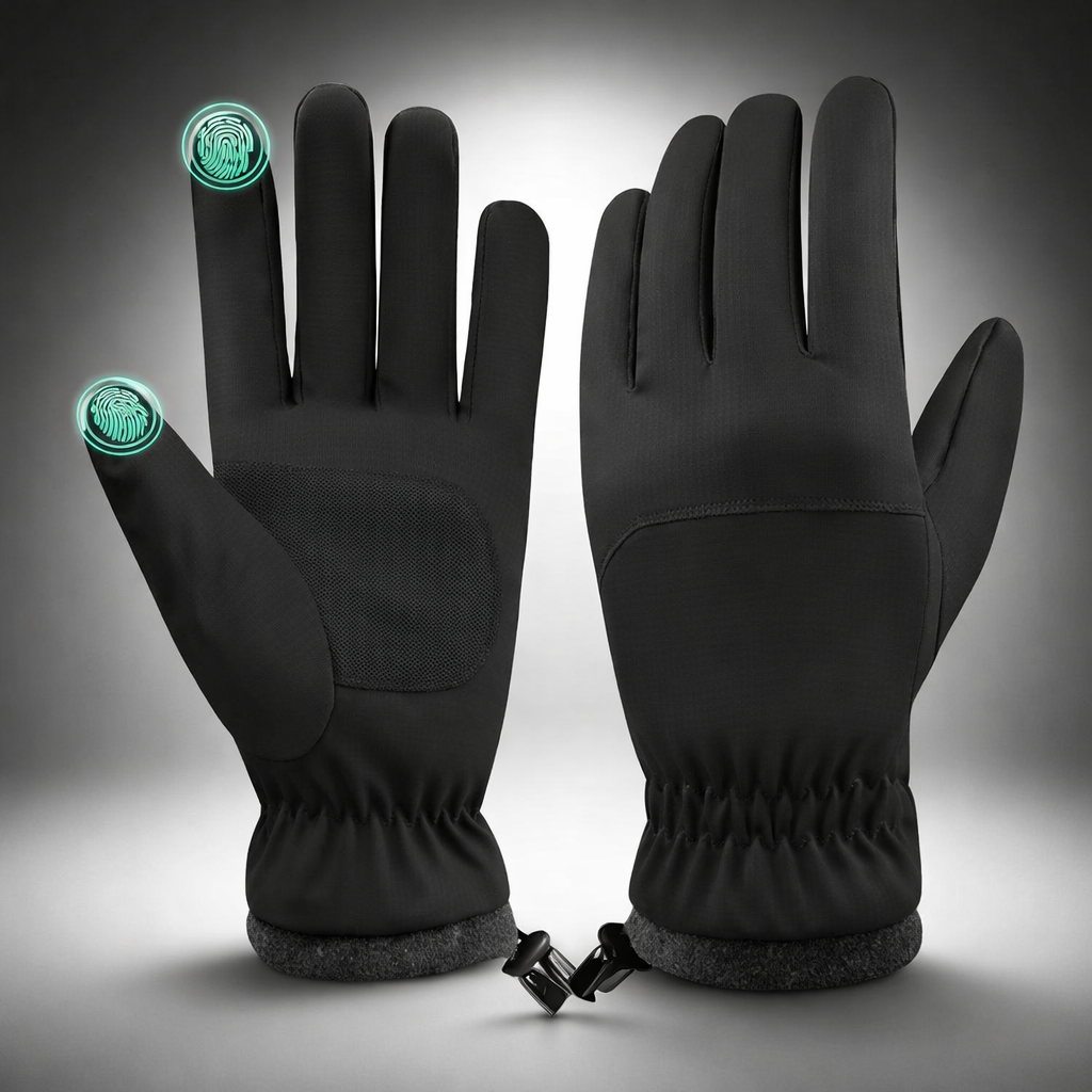 Winter Gloves Touchscreen Waterproof Fleece Lined Cold Weather
